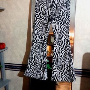 Zebra print pants